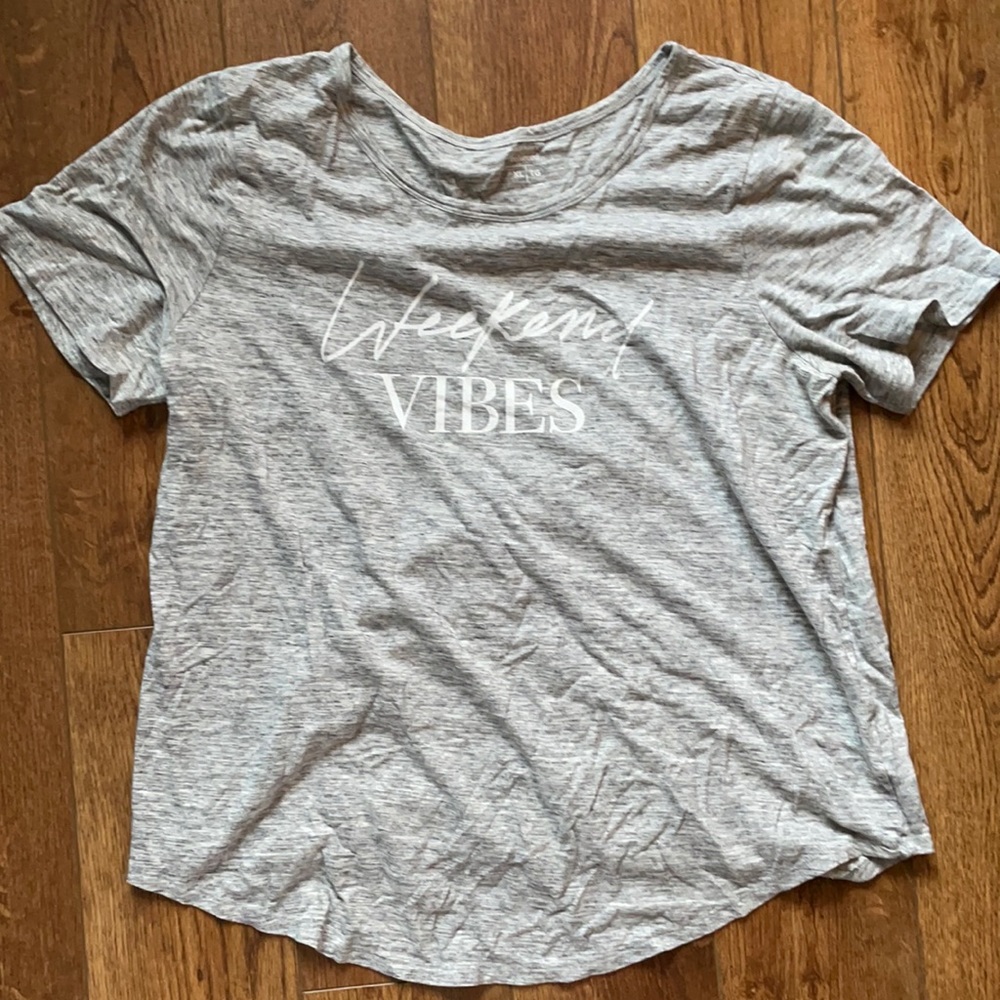 Grey relaxed fit tee